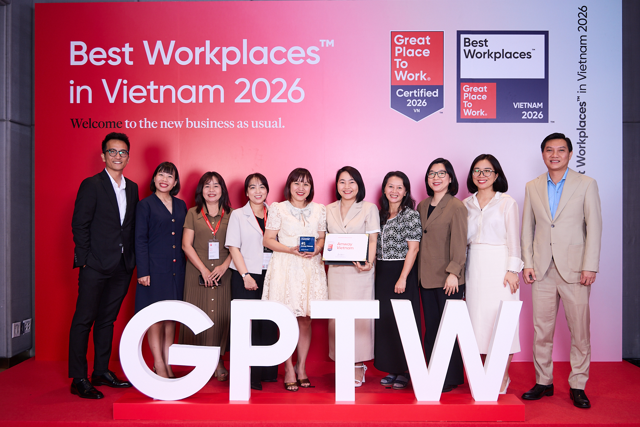 Amway Việt Nam hai năm liên tiếp đứng Top Nơi làm việc xuất sắc hàng đầu Việt Nam 2026