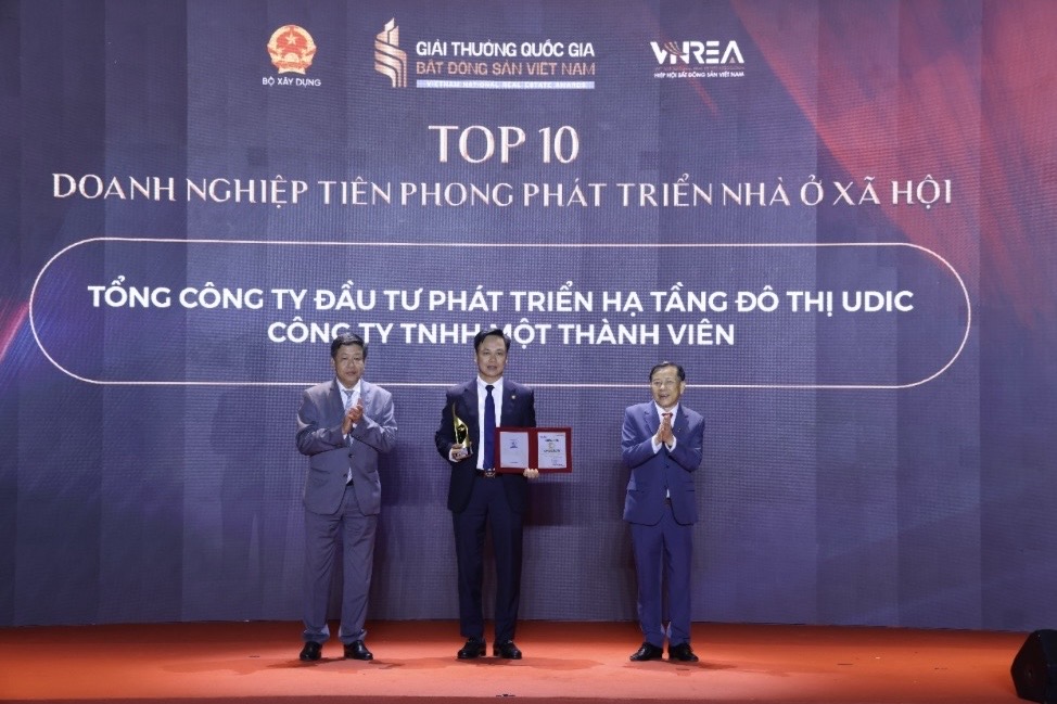 UDIC được vinh danh Top 10 doanh nghiệp tiên phong phát triển nhà ở xã hội