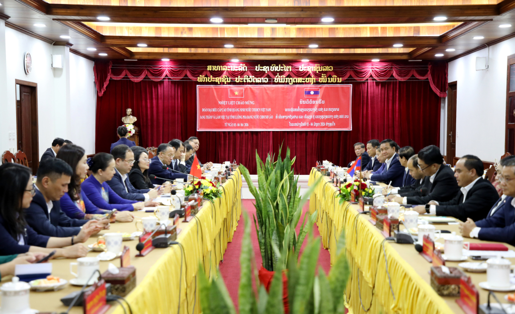 Quảng Ninh - Luông Pha Băng Lào tăng cường hợp tác giáo dục, y tế và xúc tiến đầu tư