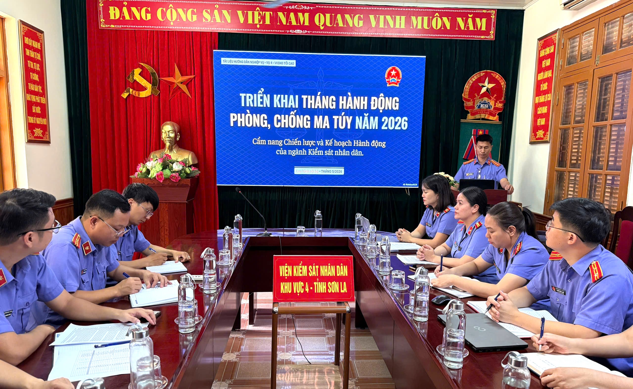 VKSND khu vực 4, tỉnh Sơn La sinh hoạt chuyên đề nghiệp vụ tháng 6