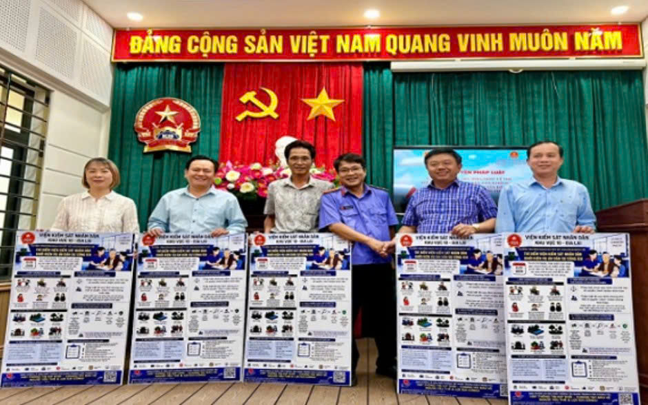 VKSND khu vực 10, Gia Lai tuyên truyền Nghị quyết 205 đến UBND các xã