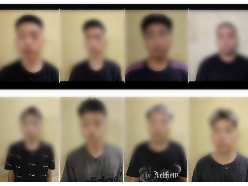 Bắt giam 8 đối tượng đuổi đánh người đi đường, gây rối trật tự công cộng