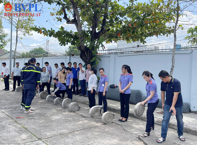 VKSND tỉnh Tây Ninh tham gia tập huấn nghiệp vụ phòng cháy, chữa cháy và cứu nạn, cứu hộ năm 2026