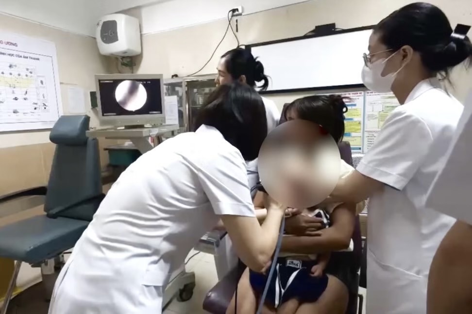 Lấy được bọ chét sống ký sinh trong màng nhĩ của bé gái 2 tuổi