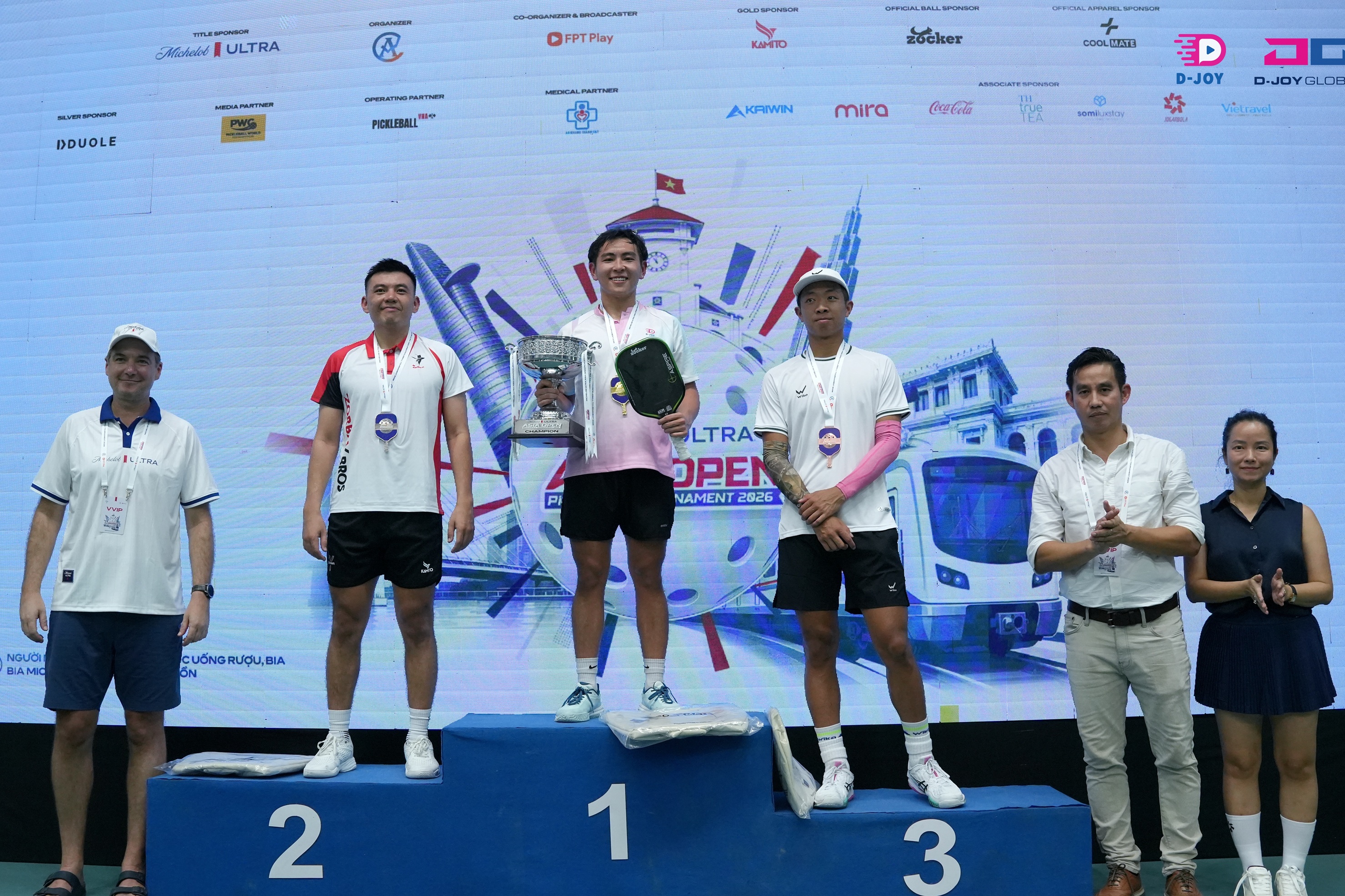 Hạ Quang Dương và Lý Hoàng Nam, Phúc Huỳnh khẳng định vị trí Top 1 pickleball châu Á