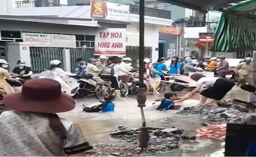 Viện kiểm sát kiến nghị khắc phục nguy cơ mất an toàn tại công trình thi công trên đường Trung Hành