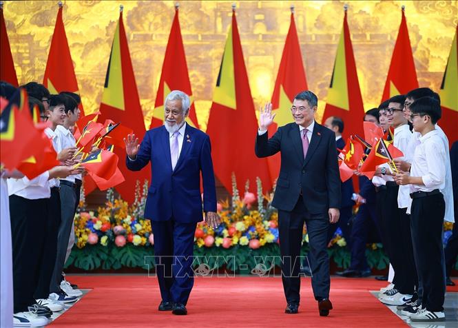 Thủ tướng Lê Minh Hưng chủ trì lễ đón chính thức Thủ tướng Timor-Leste
