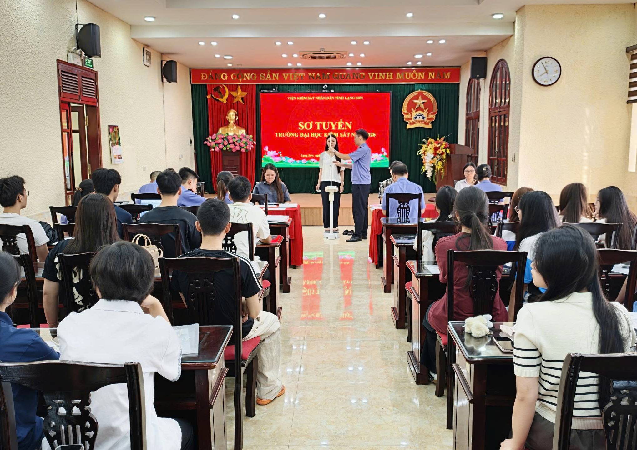 VKSND tỉnh Lạng Sơn Sơ tuyển đối với 95 thí sinh đăng ký xét tuyển ngành Luật, chuyên ngành Kiểm sát