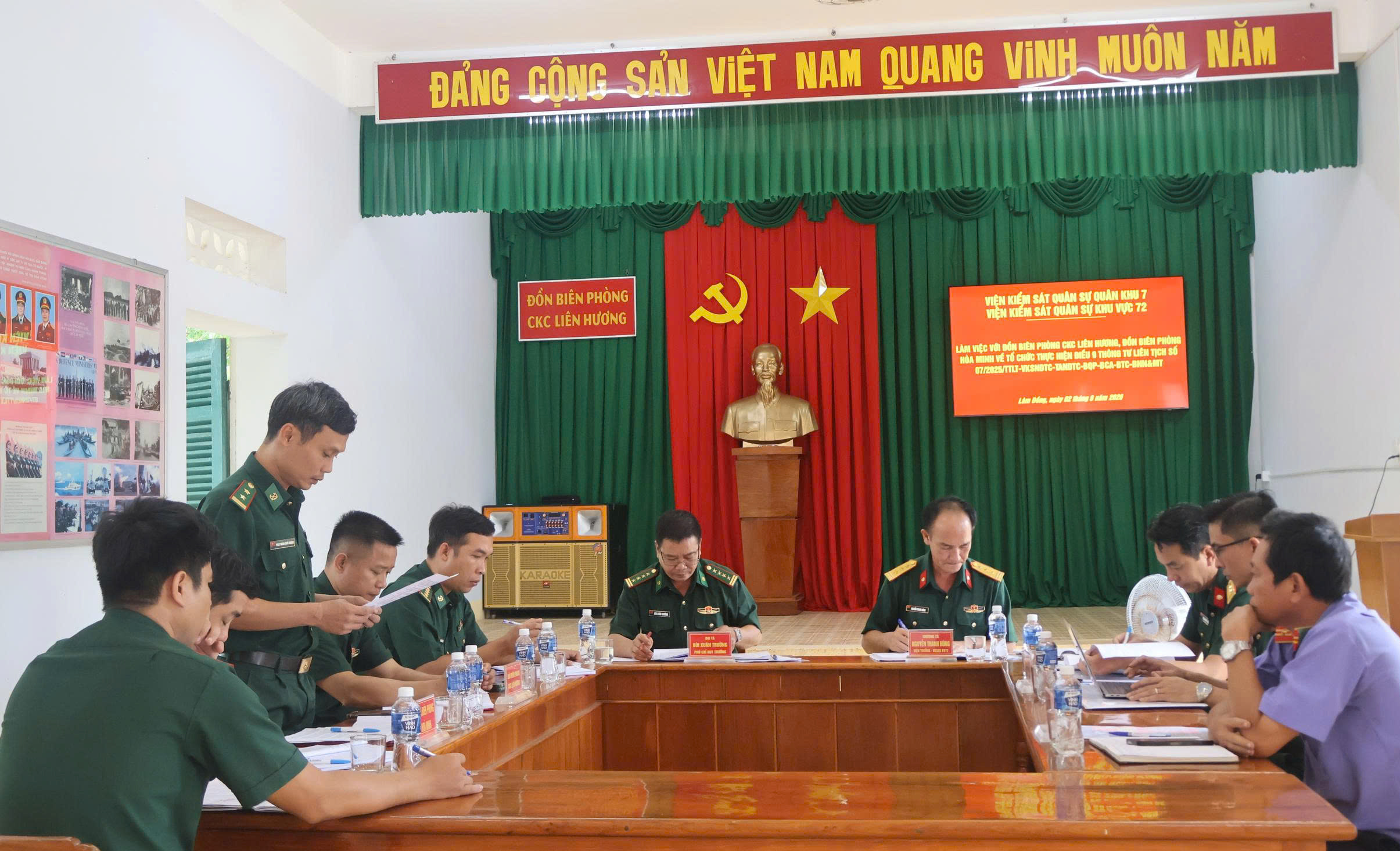 VKS Quân sự Khu vực 72 kiểm sát việc phát hiện, tiếp nhận và chuyển giao nguồn tin về tội phạm
