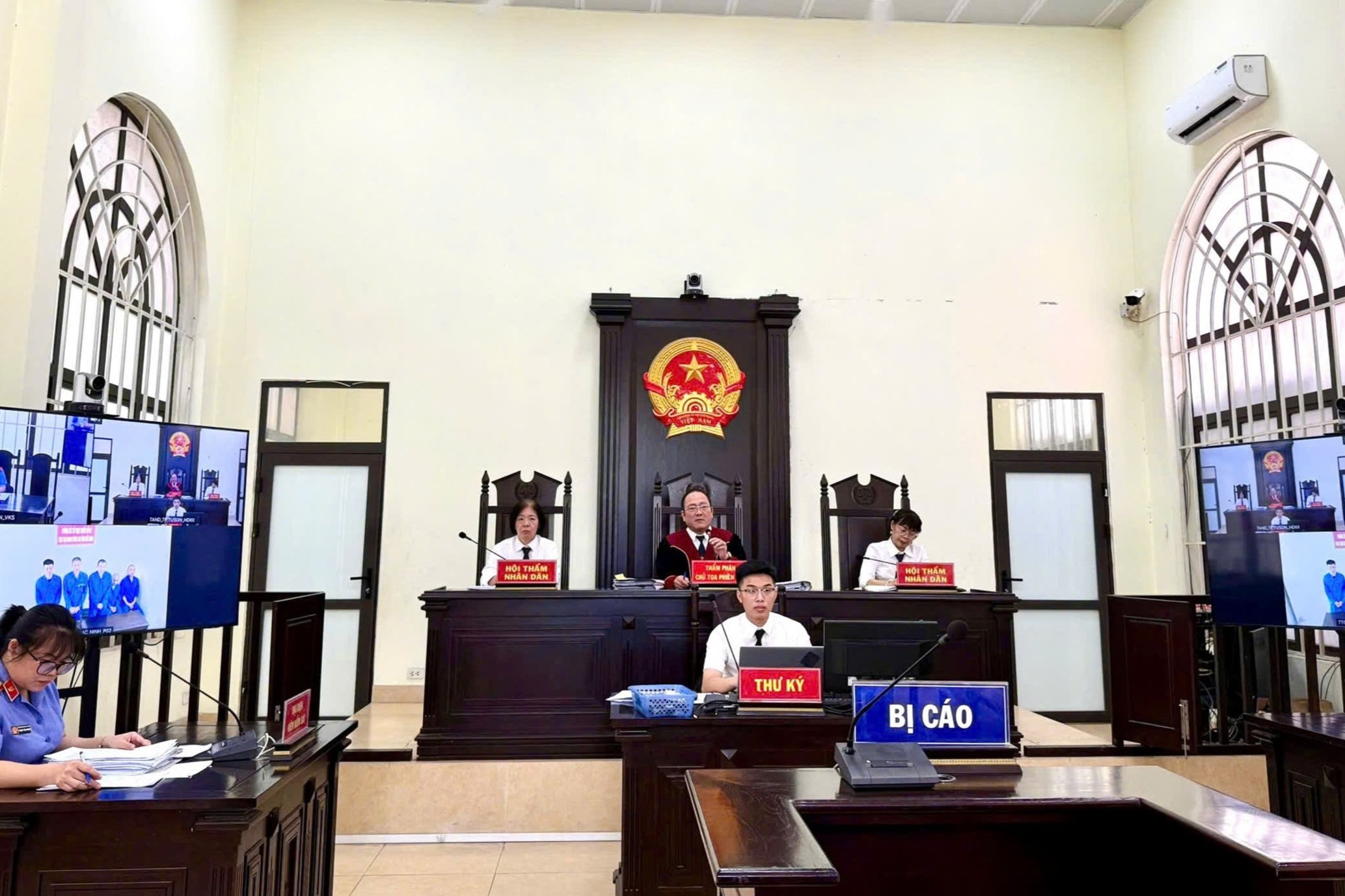 VKSND khu vực 7, tỉnh Bắc Ninh phối hợp tổ chức phiên tòa hình sự xét xử trực tuyến