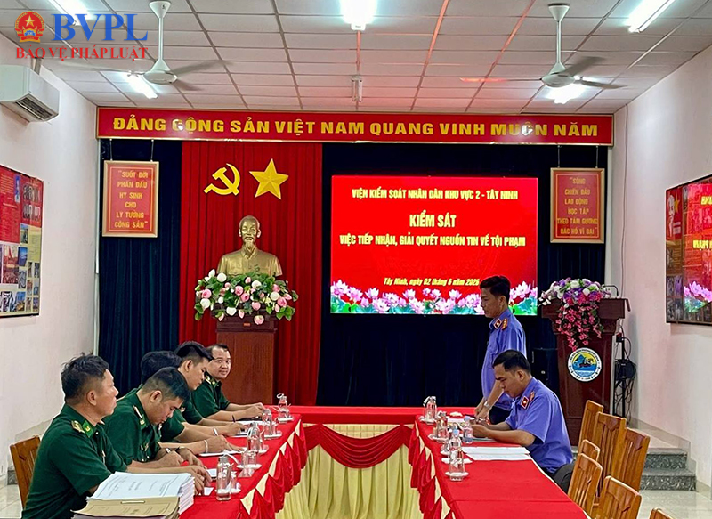 VKSND Khu vực 2 tỉnh Tây Ninh kiểm sát chặt chẽ nguồn tin về tội phạm trên địa bàn
