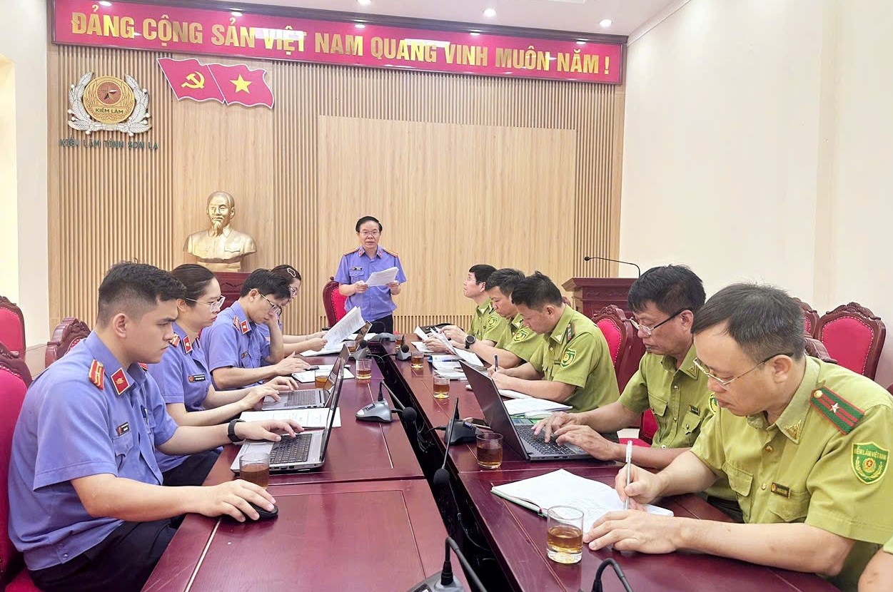 VKSND tỉnh Sơn La trực tiếp kiểm sát tại Chi cục Kiểm lâm tỉnh