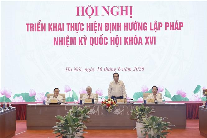 Chủ tịch Quốc hội Trần Thanh Mẫn chủ trì Hội nghị triển khai Định hướng lập pháp nhiệm kỳ khóa XVI