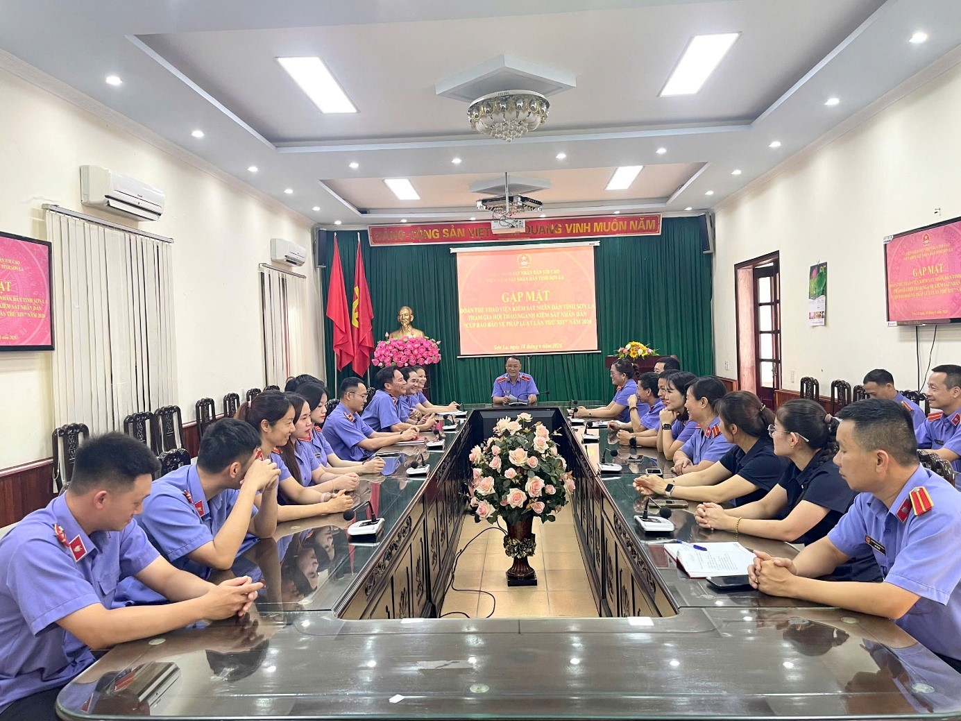 VKSND tỉnh Sơn La gặp mặt Đoàn vận động viên tham gia Hội thao ngành KSND năm 2026