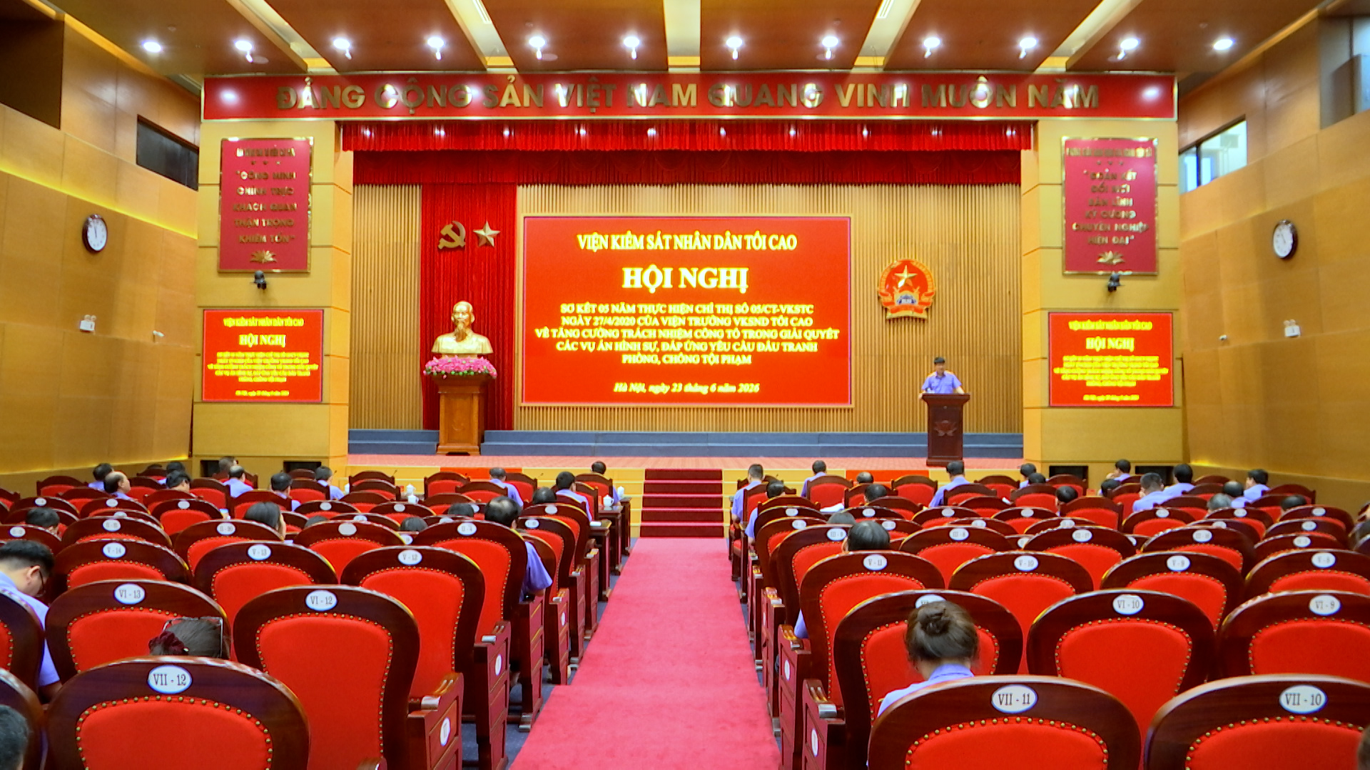 Viện trưởng VKSND tối cao Nguyễn Huy Tiến: Cần xây dựng nền công tố mạnh, chuyên nghiệp, hiện đại, hiệu lực, hiệu quả