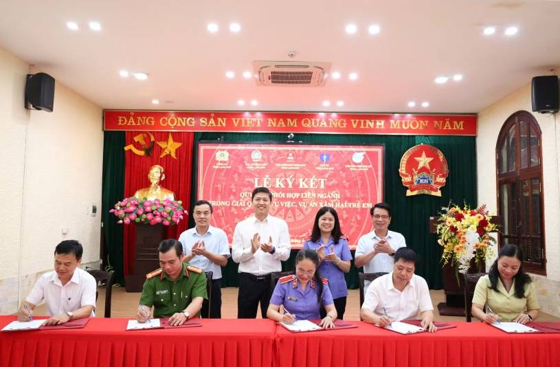 VKSND tỉnh Lạng Sơn ký kết quy chế phối hợp liên ngành trong giải quyết vụ việc, vụ án xâm hại trẻ em