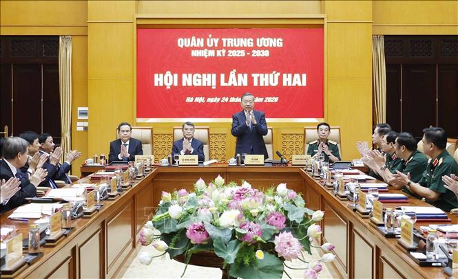 Tổng Bí thư, Chủ tịch nước Tô Lâm chủ trì Hội nghị Quân ủy Trung ương nhiệm kỳ 2025 - 2030 lần thứ hai