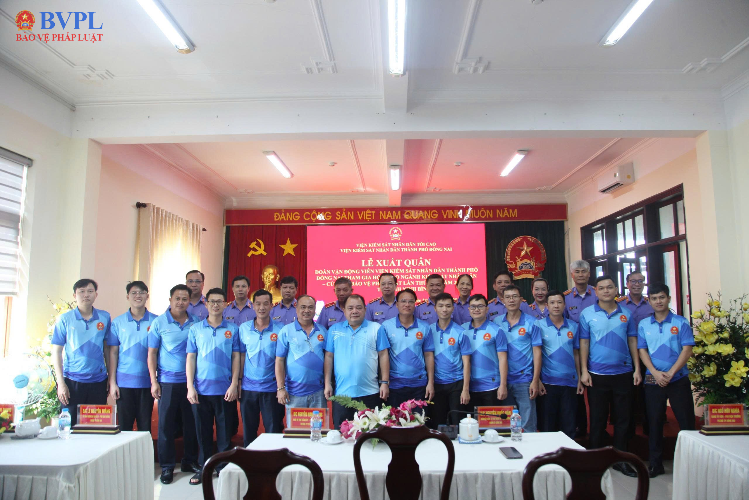 VKSND thành phố Đồng Nai tổ chức Lễ xuất quân Đoàn vận động viên tham gia Hội thao ngành Kiểm sát nhân dân