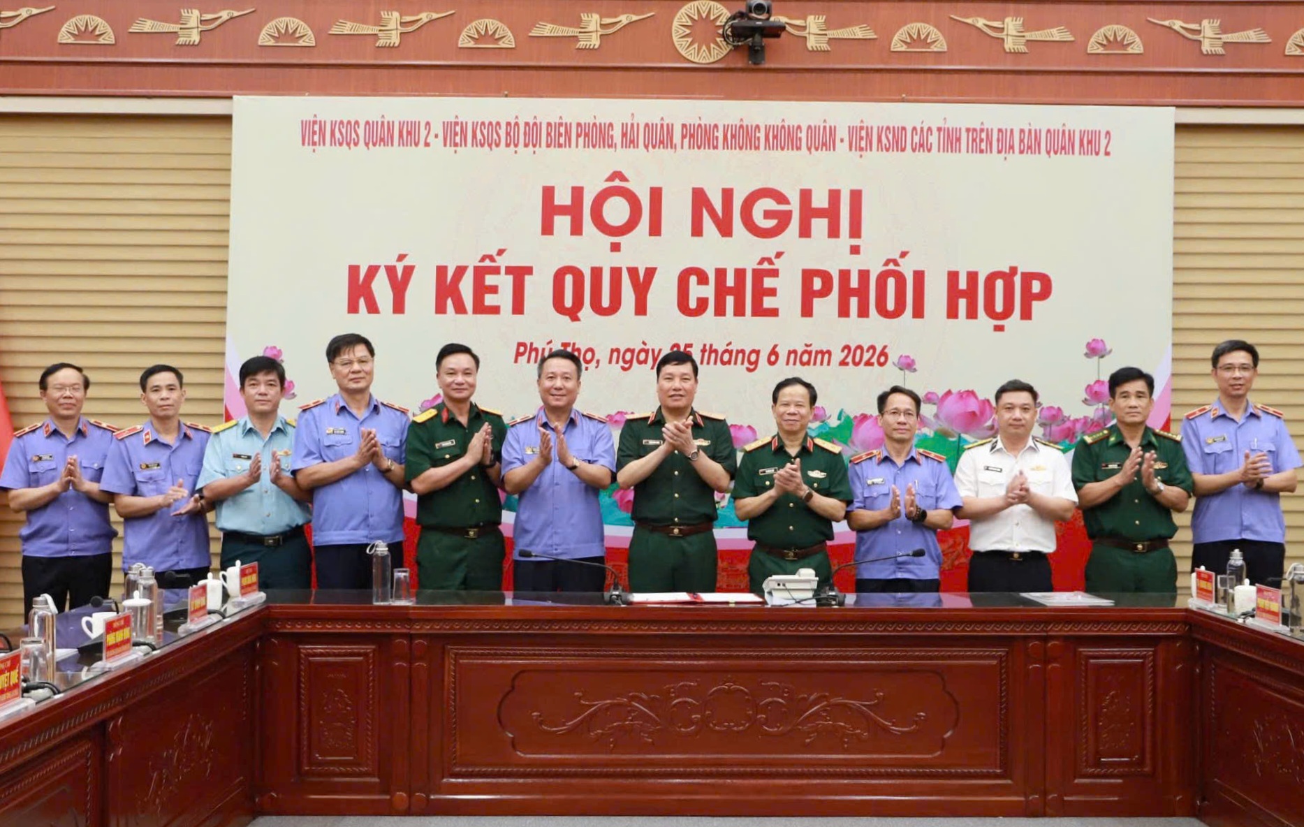Tăng cường sự phối hợp giữa các VKSQS và VKSND 6 tỉnh thuộc địa bàn Quân khu 2