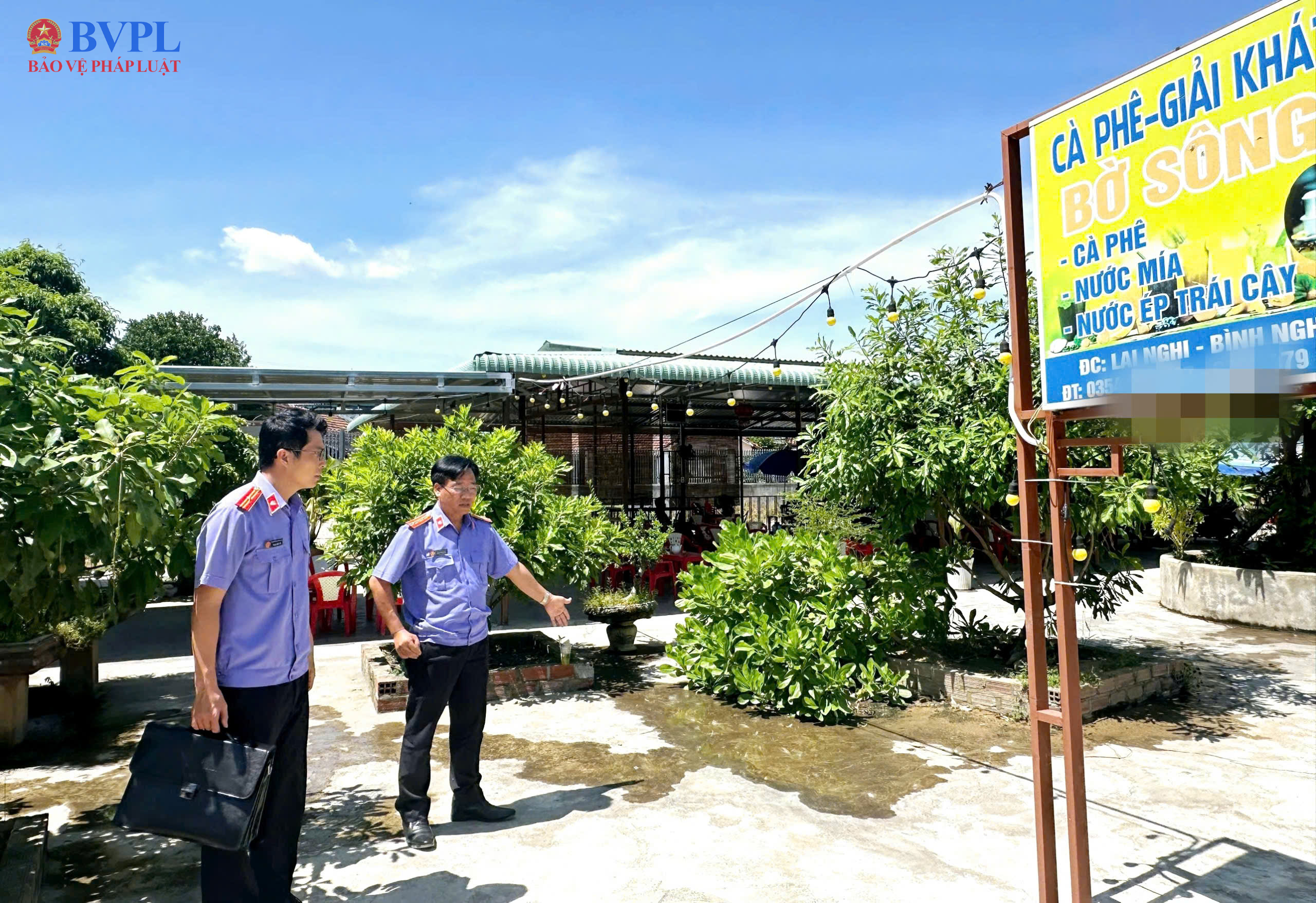 UBND xã chỉ đạo xử lý quán cà phê xây trên đất công sau kiến nghị của Viện kiểm sát