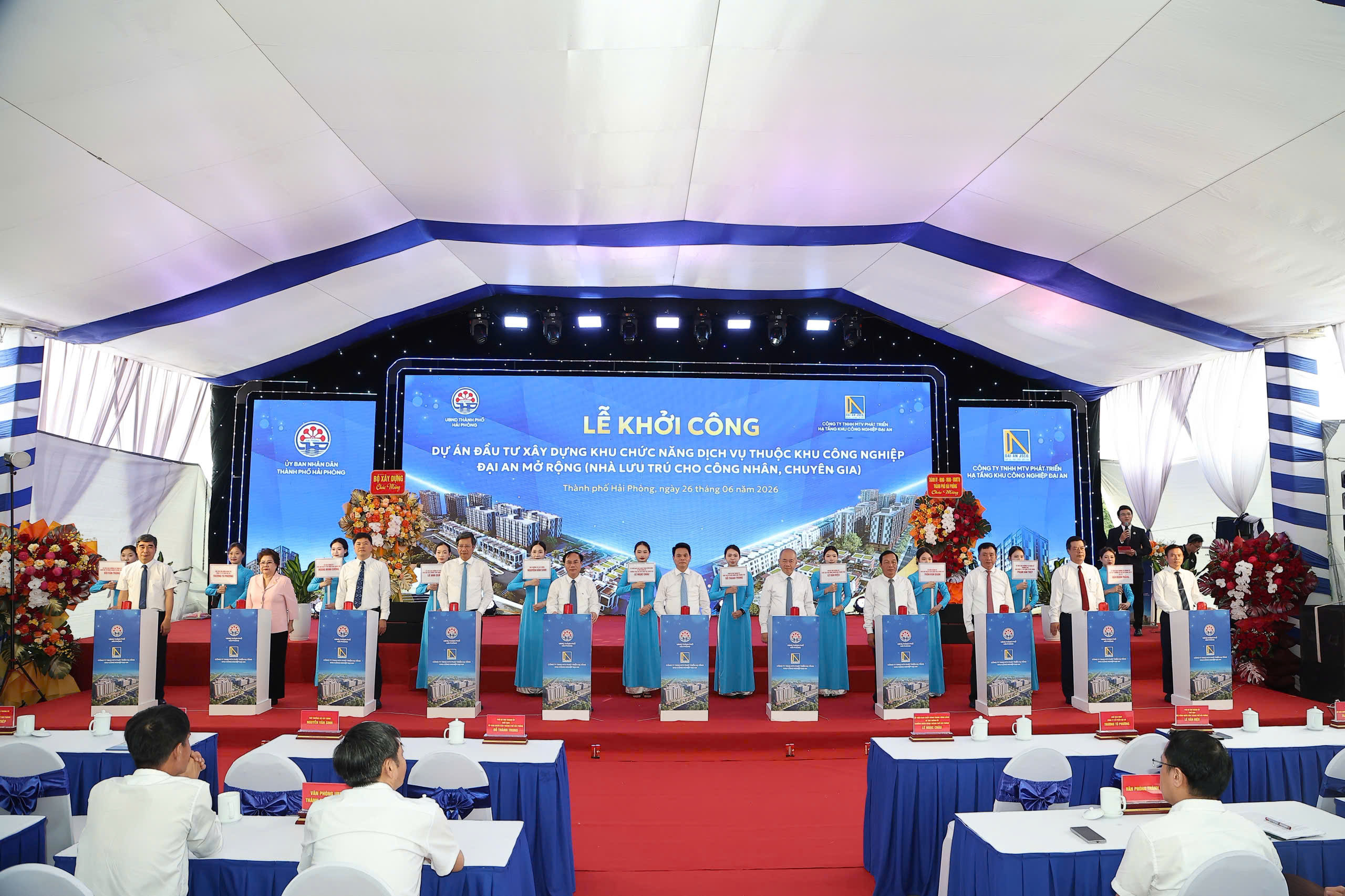 Khởi công khu lưu trú hơn 1 000 căn cho công nhân, chuyên gia tại Hải Phòng