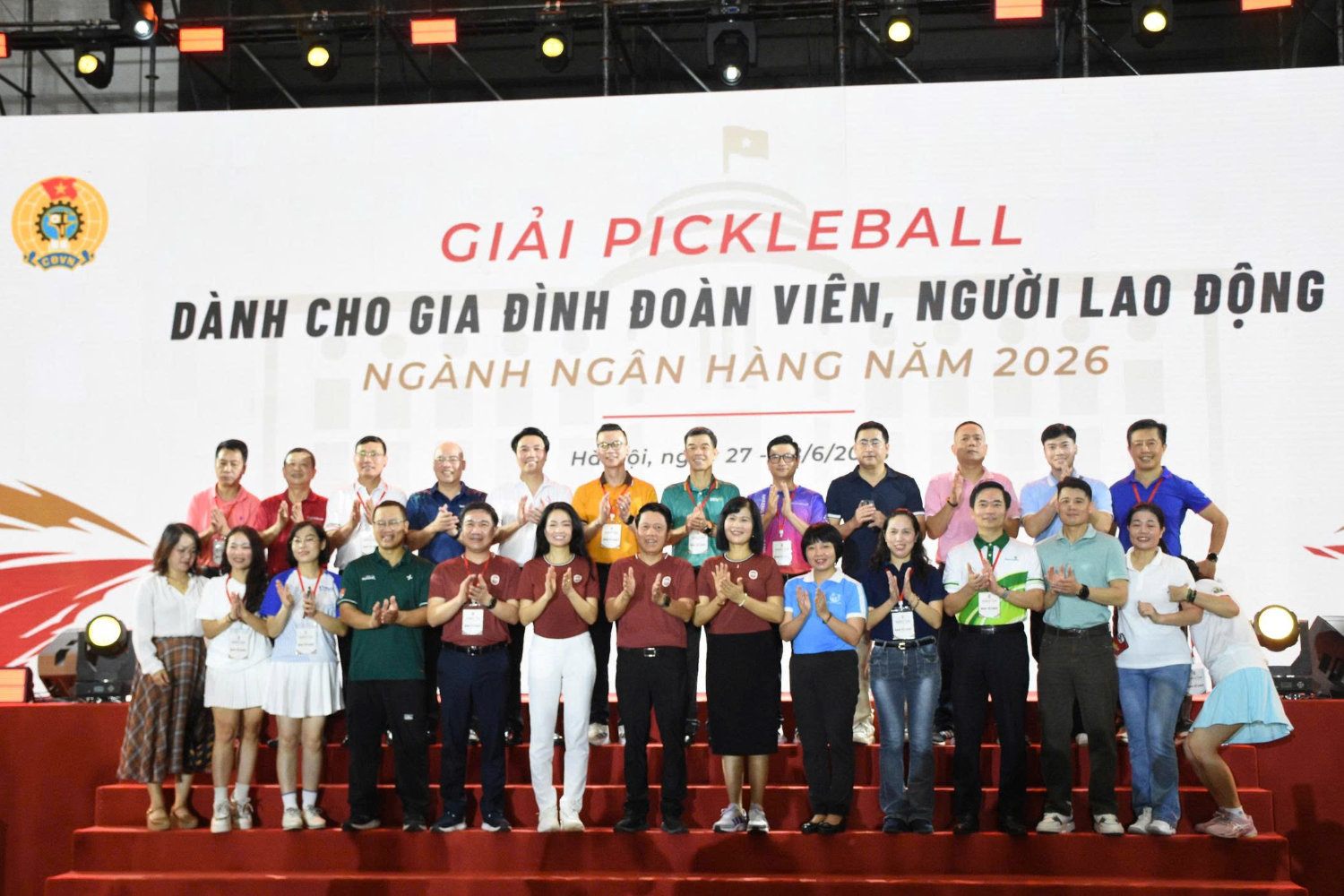 Tưng bừng khai mạc Giải Pickleball Family Cup Ngân hàng Việt Nam 2026
