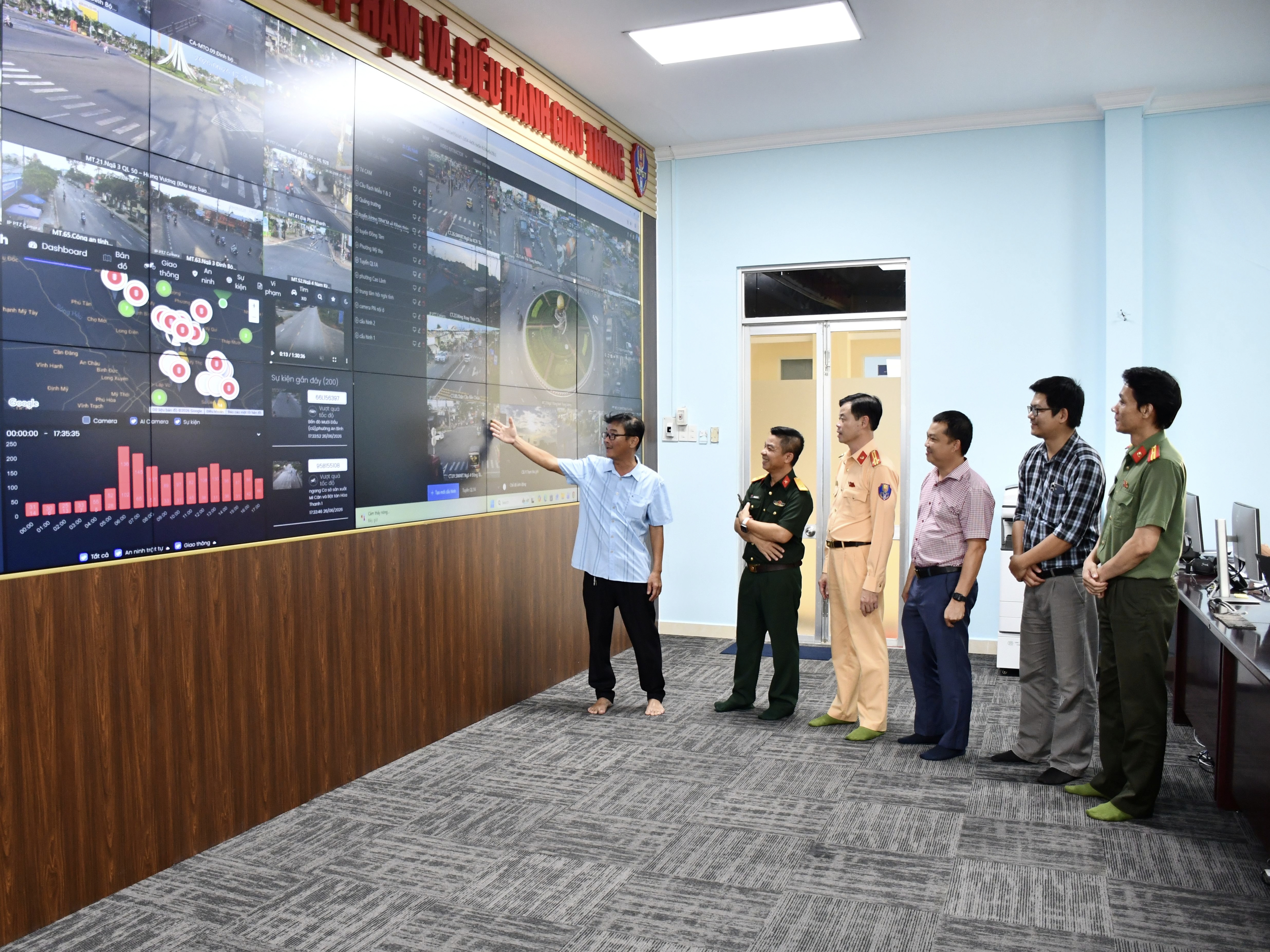 Đồng Tháp đưa vào sử dụng thêm 74 camera giám sát giao thông