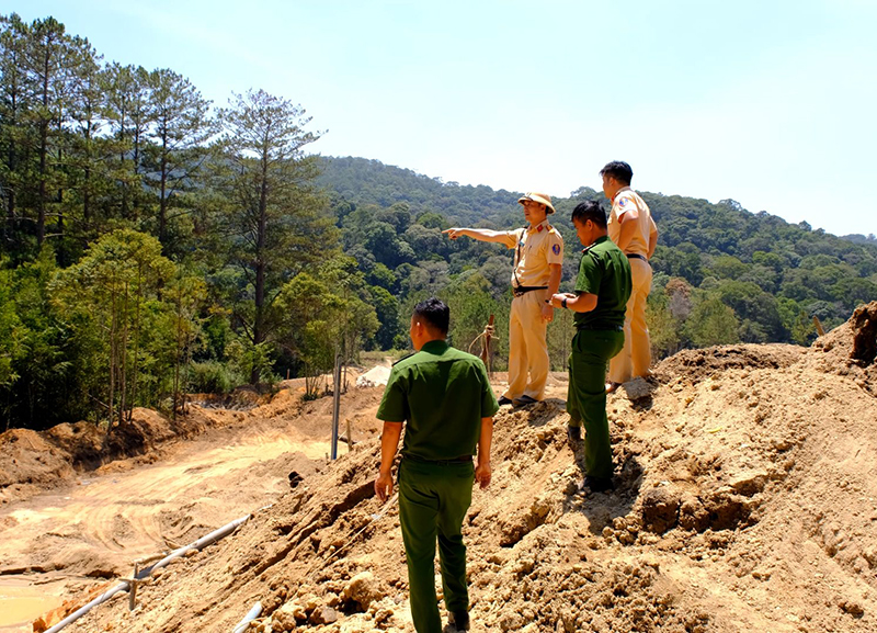 Lâm Đồng tăng cường đấu tranh, ngăn chặn vi phạm pháp luật trong lĩnh vực tài nguyên, khoáng sản