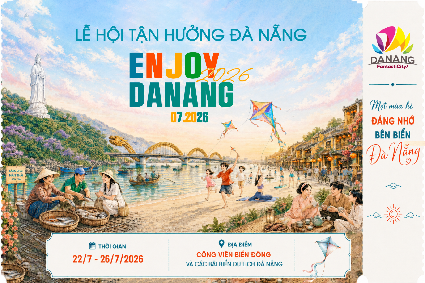 Nhiều hoạt động tại Lễ hội Tận hưởng Đà Nẵng 2026
