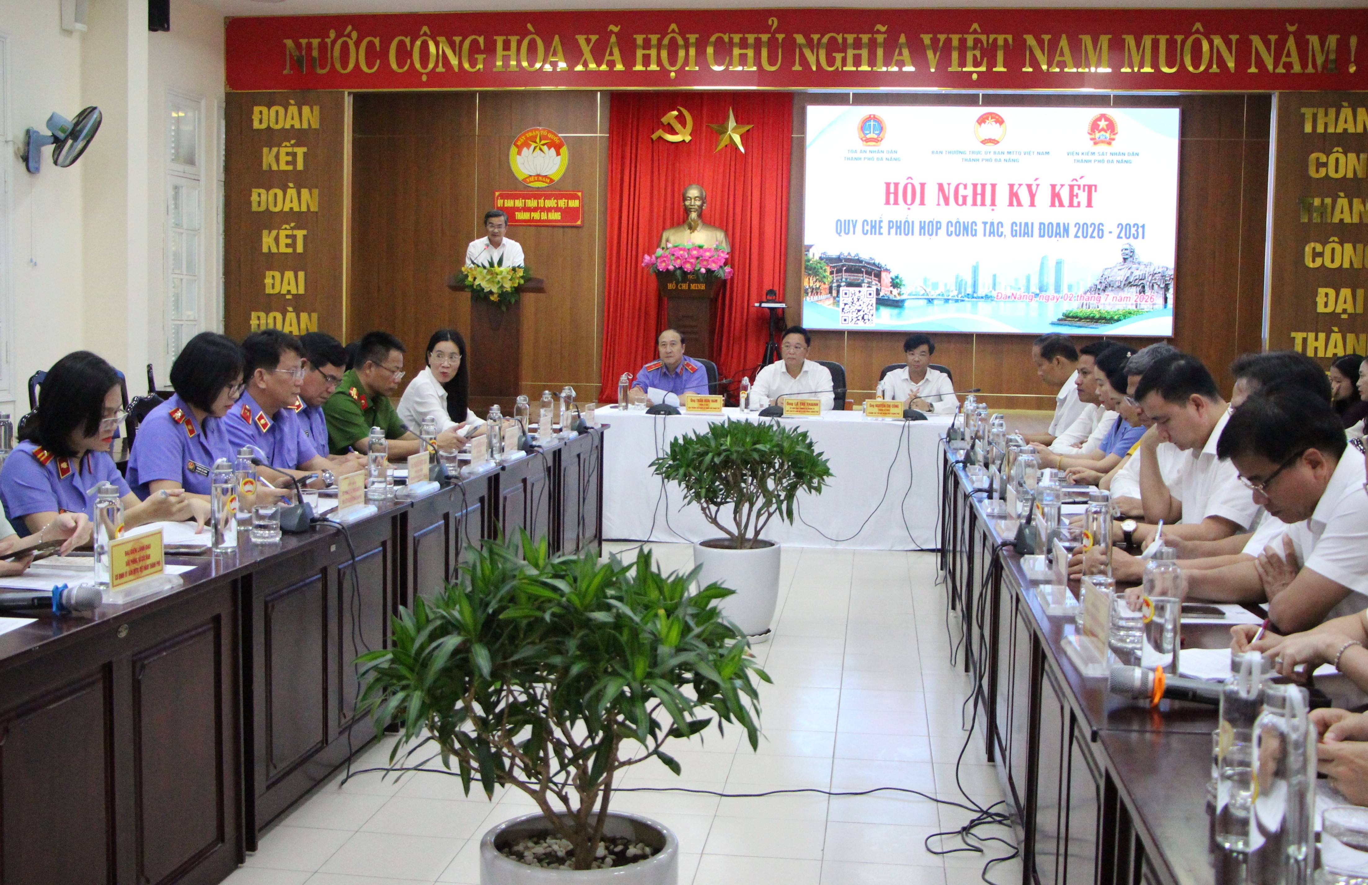 VKSND TP Đà Nẵng ký kết quy chế phối hợp với Ủy ban MTTQ Việt Nam TP Đà Nẵng