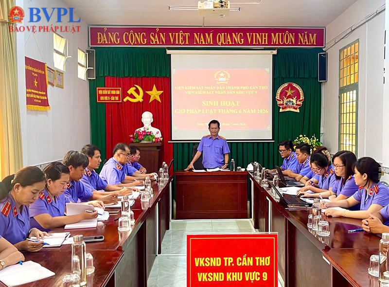 VKSND Khu vực 9 TP Cần Thơ tổ chức sinh hoạt “Giờ pháp luật”