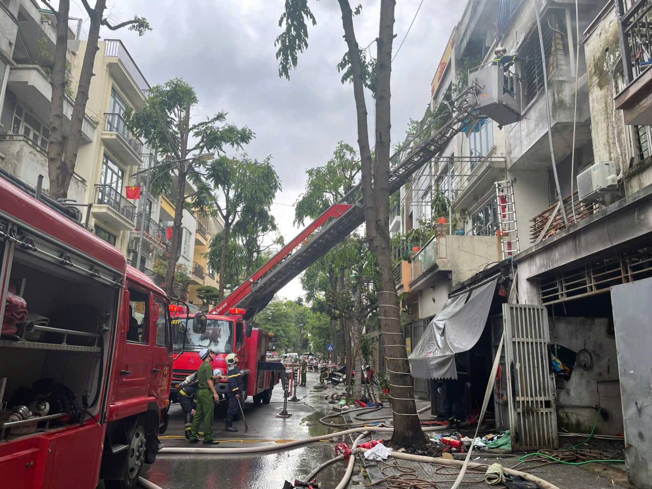 Công an TP Hà Nội thông tin vụ cháy tại khu đô thị Văn Phú khiến 2 người tử vong