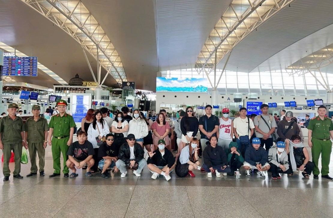 Giải cứu 34 người nước ngoài bị dụ sang Việt Nam làm việc cho đường dây lừa đảo