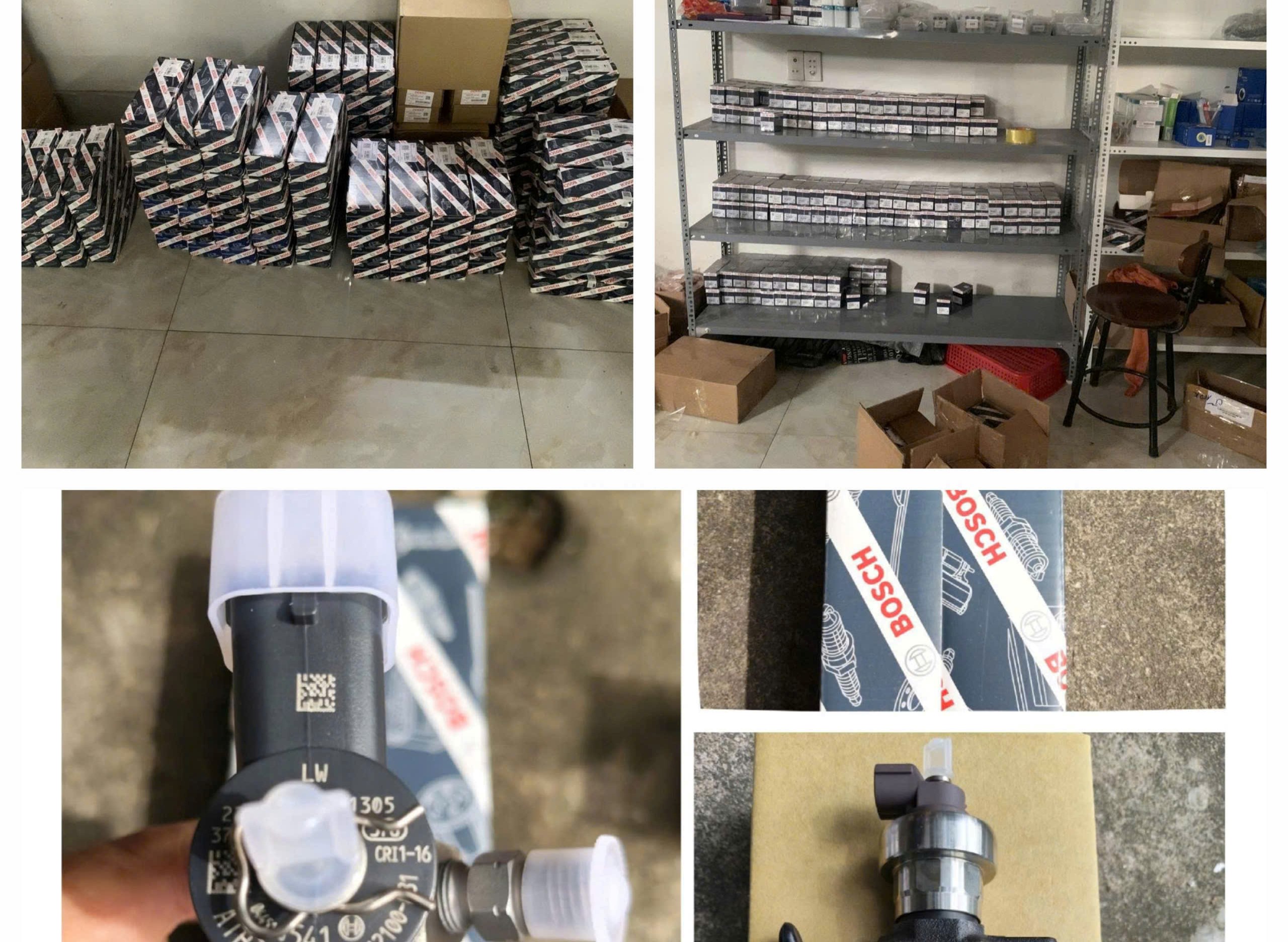 Phát hiện số lượng lớn kim phun động cơ diesel giả mạo nhãn hiệu BOSCH