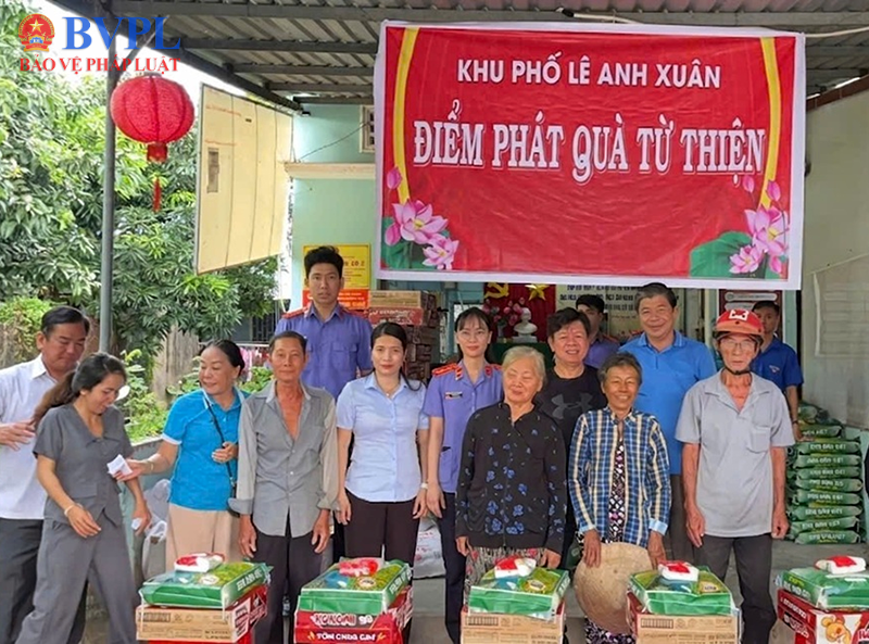 Tuổi trẻ VKSND Khu vực 1 tỉnh An Giang lan tỏa nghĩa tình qua hoạt động an sinh xã hội