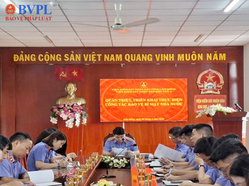 VKSND Khu vực 4 tỉnh Lâm Đồng quán triệt, triển khai công tác bảo vệ bí mật nhà nước