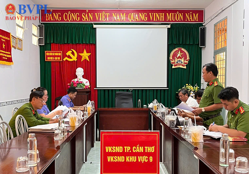 VKSND Khu vực 9 TP Cần Thơ chủ trì họp liên ngành giải quyết án