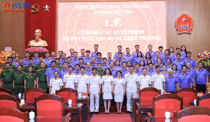 Cơ quan điều tra VKSND tối cao công bố các quyết định về tổ chức, cán bộ và khen thưởng