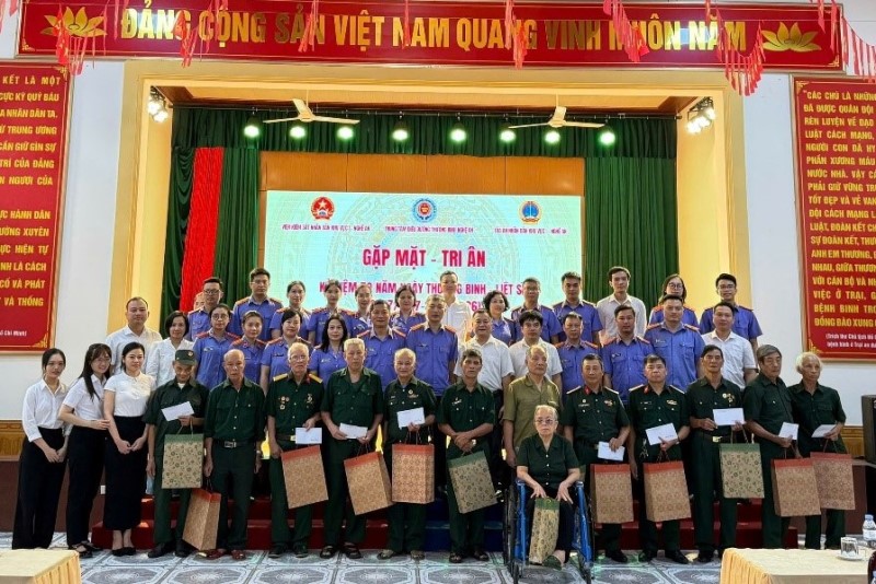 VKSND khu vực 1 - Nghệ An phối hợp tổ chức chương trình tri ân 79 năm Ngày Thương binh - Liệt sĩ