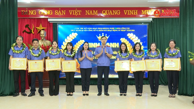 VKSND tỉnh Bắc Ninh tổng kết, trao giải Cuộc thi kỹ năng soạn thảo kháng nghị năm 2026