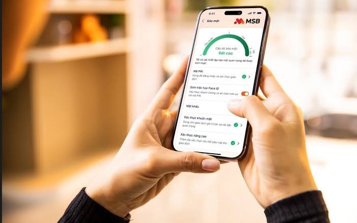 Khi bảo mật cũng được cá nhân hóa trên MSB Digital Bank