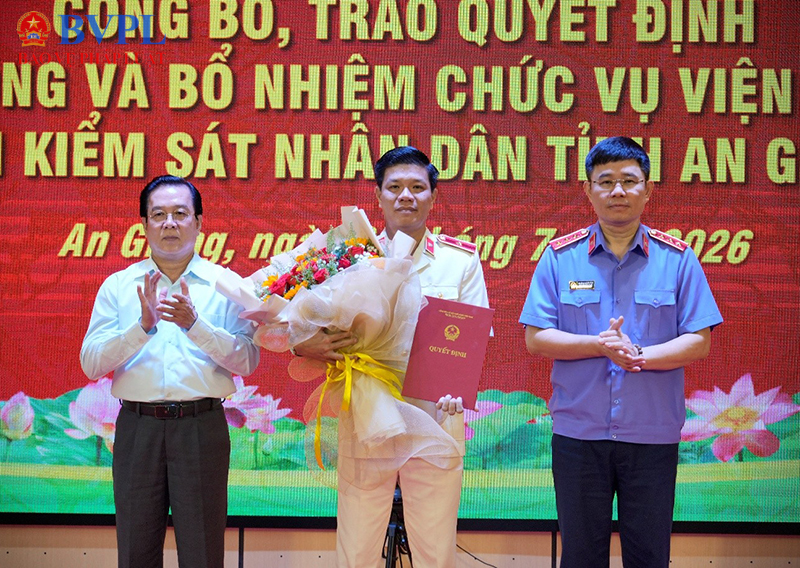 Bổ nhiệm đồng chí Kiều Hoài Phong giữ chức vụ Viện trưởng VKSND tỉnh An Giang