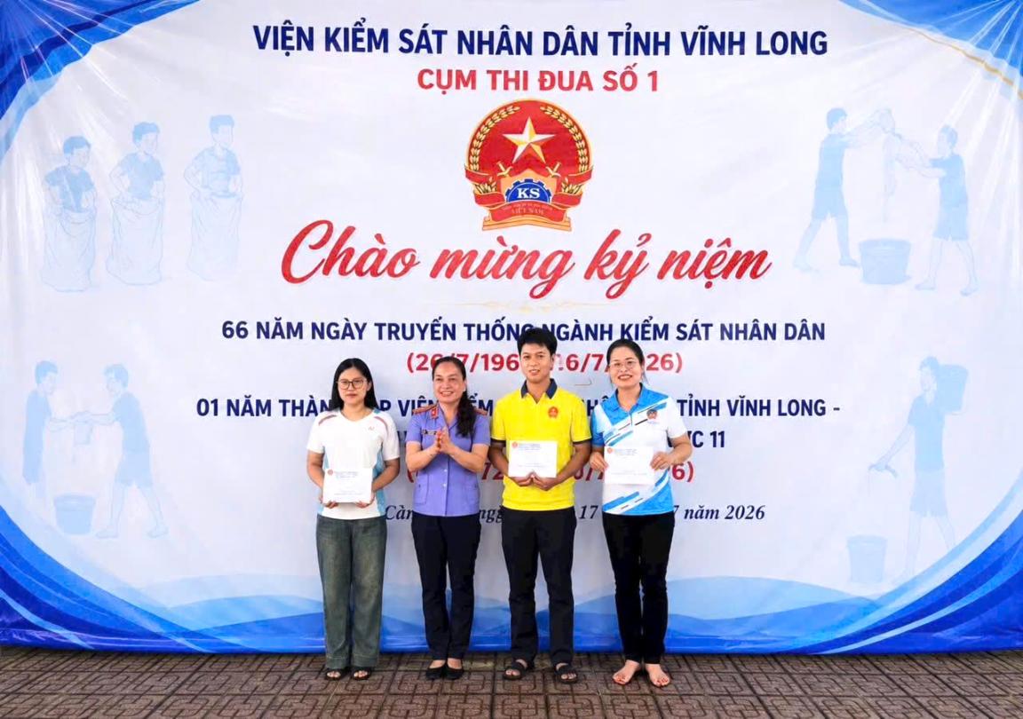 Cụm thi đua số 1 – VKSND tỉnh Vĩnh Long tổ chức nhiều hoạt động kỷ niệm thành lập Ngành