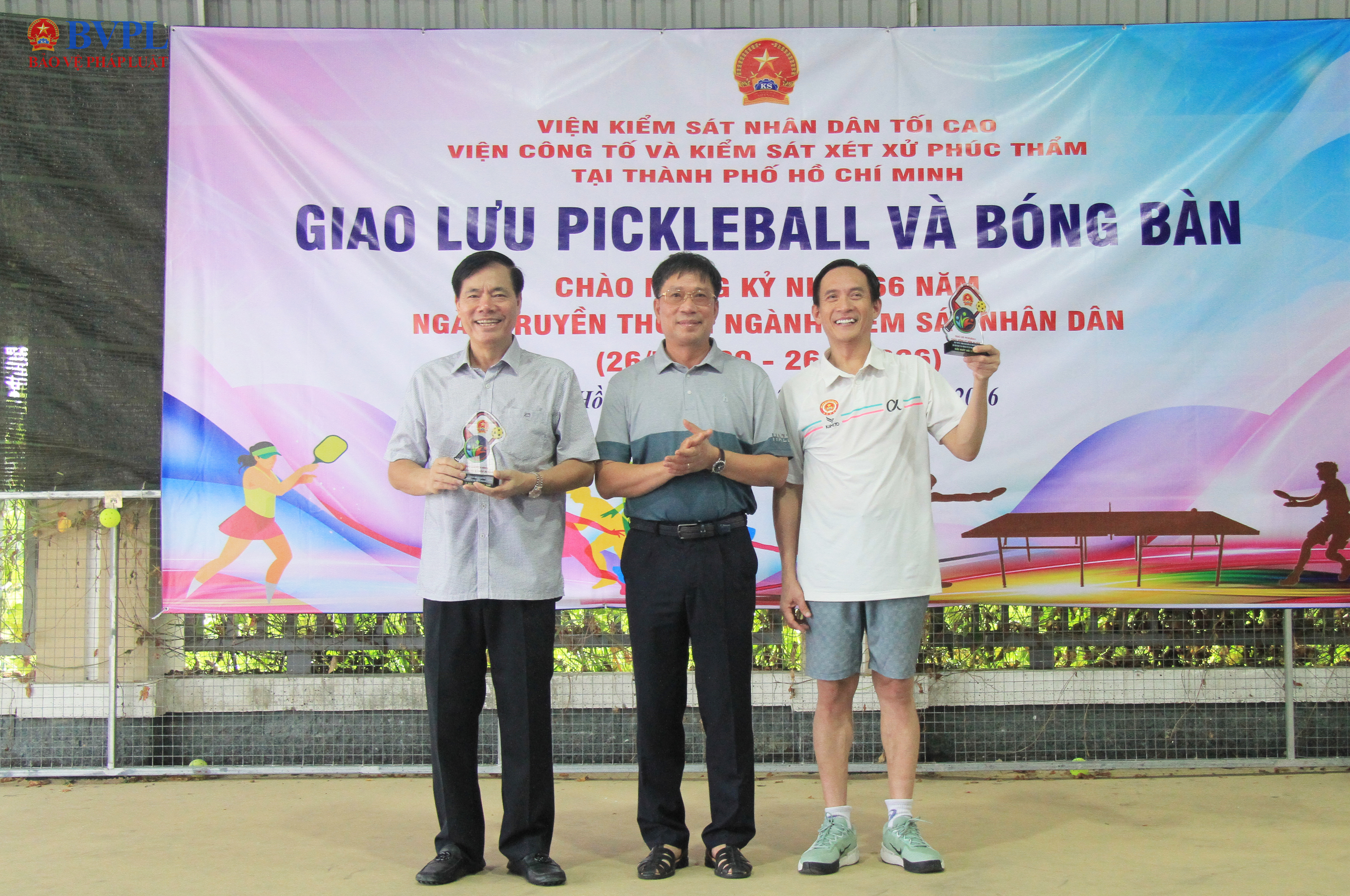 Giải giao lưu Pickleball và bóng bàn Viện Phúc thẩm 3 thành công tốt đẹp, lan tỏa tinh thần đoàn kết