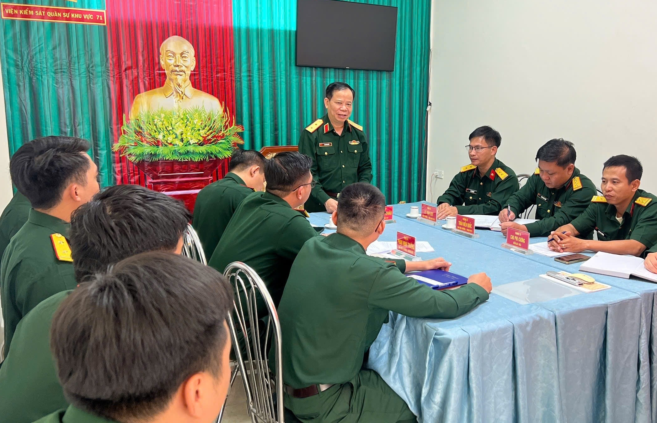 Lãnh đạo VKSND tối cao thăm, kiểm tra tại VKS Quân sự Khu vực 71