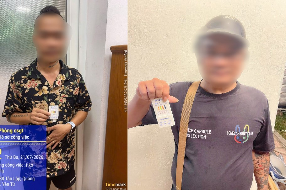 Cảnh sát giao thông phát hiện 3 tài xế dương tính với ma túy, trong hai ngày tuần tra