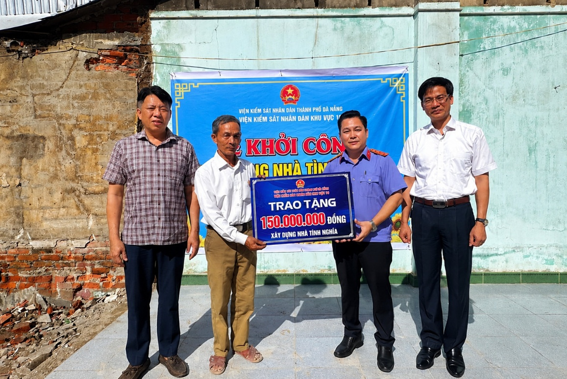 VKSND khu vực 10, TP Đà Nẵng khởi công xây nhà tình nghĩa tặng gia đình chính sách