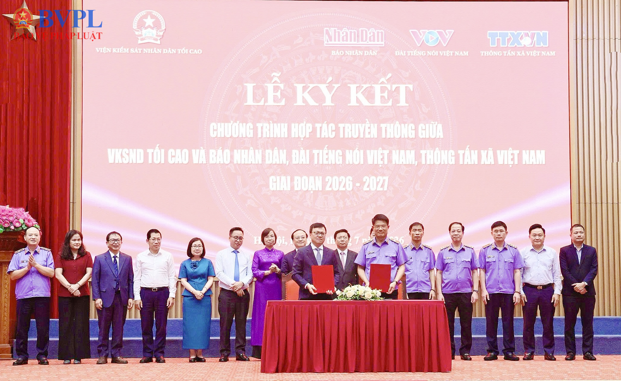 Ký kết Chương trình hợp tác truyền thông giữa VKSND tối cao và 3 cơ quan báo chí chủ lực quốc gia