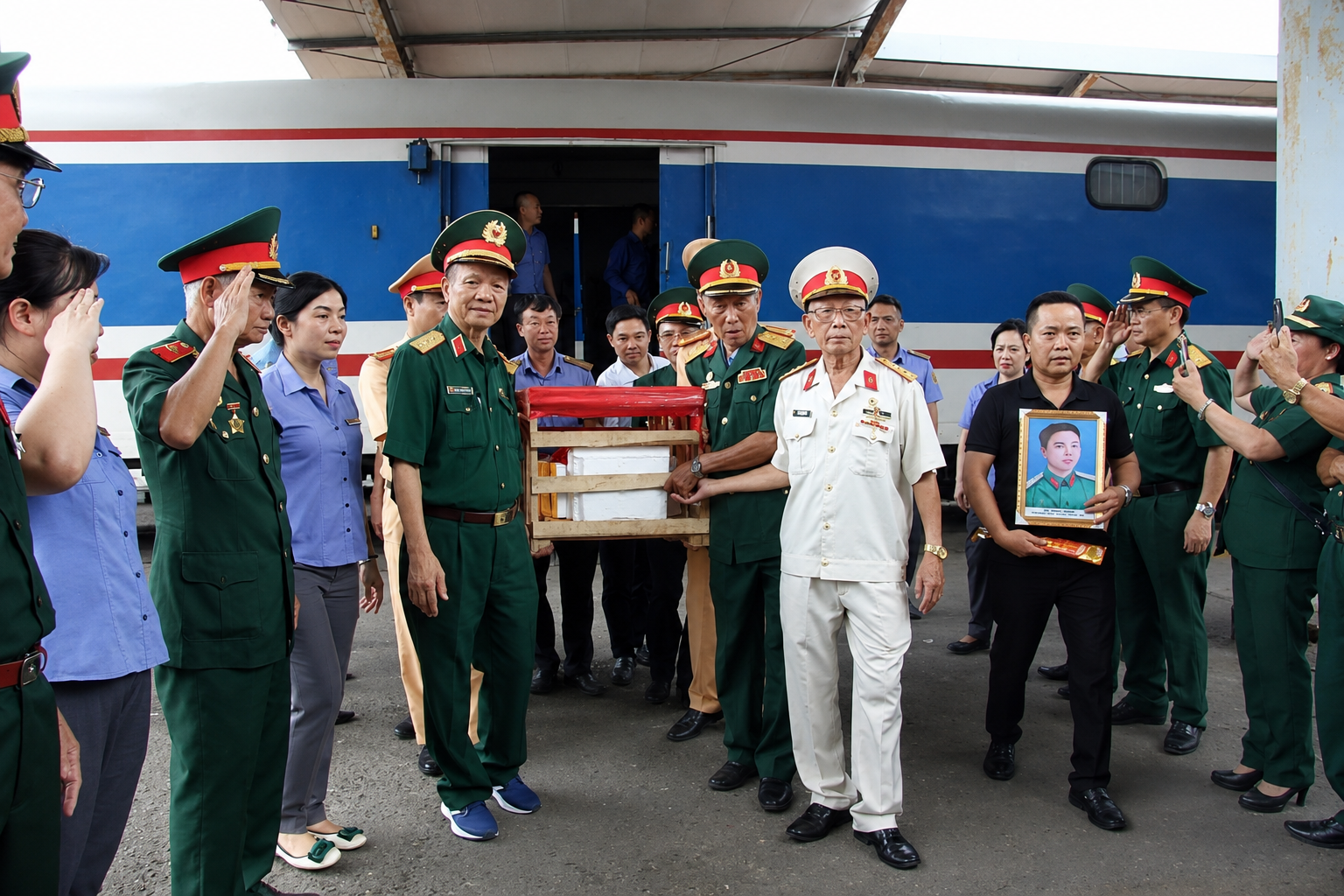 Những chuyến tàu nghĩa tình đã đưa 97 hài cốt liệt sĩ về quê hương