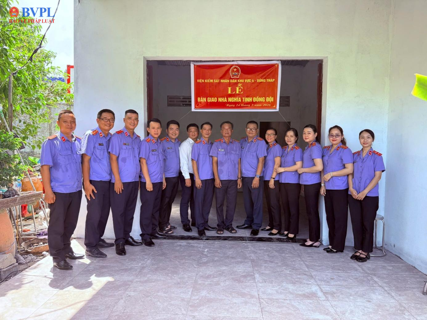 VKSND khu vực 4, tỉnh Đồng Tháp chung tay xây dựng “Nhà nghĩa tình đồng đội”